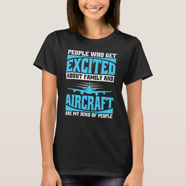 Flugzeugpilotin Flugfliegerpilo T-Shirt (Vorderseite)