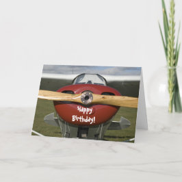 Flugzeugpilotin Happy Birthday Card Karte