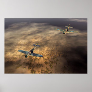 Flugzeugplakat Poster