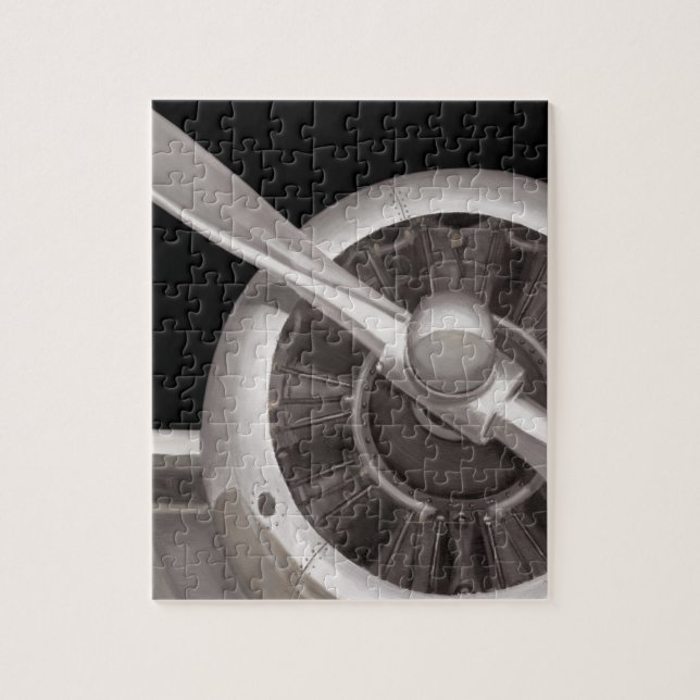 Flugzeugpropeller-Nahaufnahme (Vertikal)