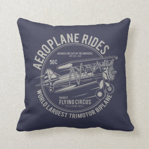 Flugzeugrundflüge Flying Circus Flugzeug Geschen Kissen
