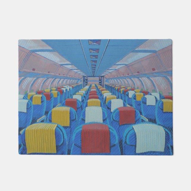 Flugzeugsitze (von Gregorio Undurraga) Fußmatte (Vorderseite)