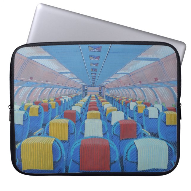 Flugzeugsitze (von Gregorio Undurraga) Laptopschutzhülle (Vorderseite)