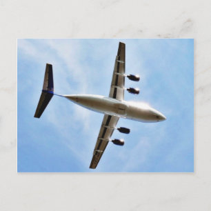Flugzeugstart Postkarte