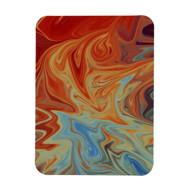 Fluid abstract pattern magnet (Vertikal)