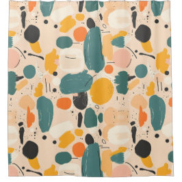 Fluid Abstrait Art Douche rideau