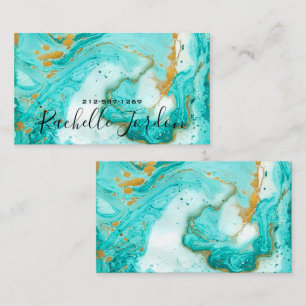 Fluid Alcohol Ink Business Card Visitenkarte