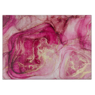 Fluid Alcohol Ink Cutting Board Schneidebrett