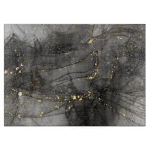 Fluid Alcohol Ink Cutting Board Schneidebrett