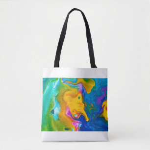 Fluid Art. Abstrakter farbiger Hintergrund, Tapete Tasche