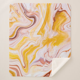 Fluid Art: irisierende abstrakte Textur. Sherpadecke