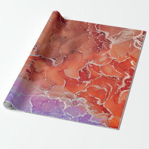 Fluid Art. Moderne, farbenfrohe Hintergrundmusik,  Geschenkpapier
