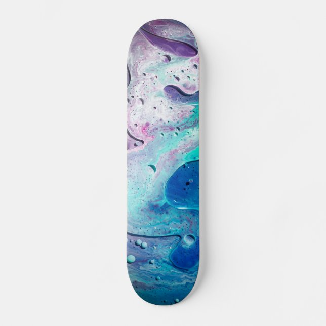 Fluid Art Paint Skateboard (Vorderseite)
