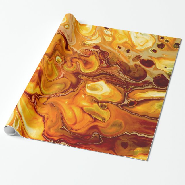 Fluid Art Pour Abstrakt Geschenkpapier (Ungerollt)
