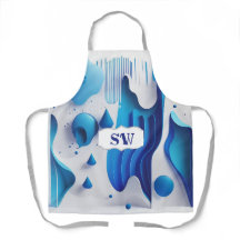 Fluid Artist All-Over-Druck Küchenschürze