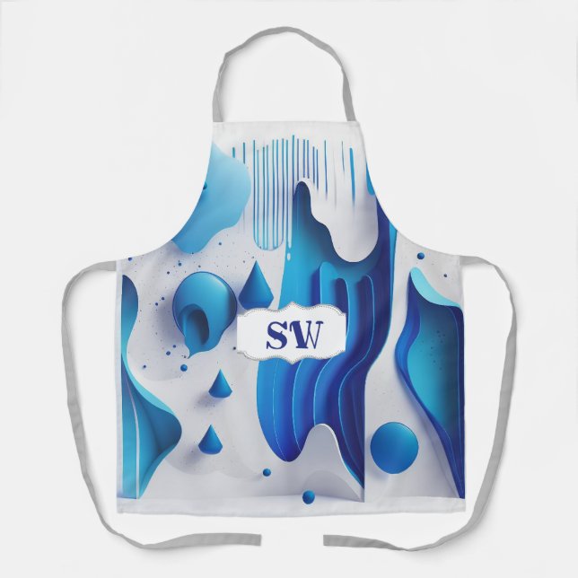 Fluid Artist All-Over Print Chef’s Apron Schürze (Vorderseite)
