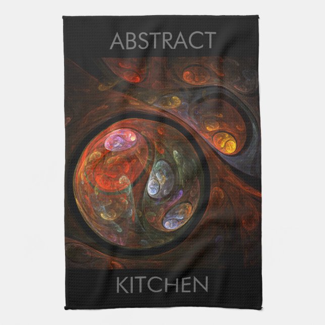 Fluid Connection Abstrakt Art Küchentuch (Vertikal)
