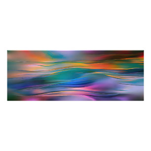 "Fluid Horizons" Zeitgenössische Abstrakte Kunst Fotodruck