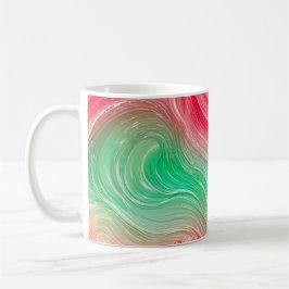 Fluid Marble Line Art Mug Kaffeetasse