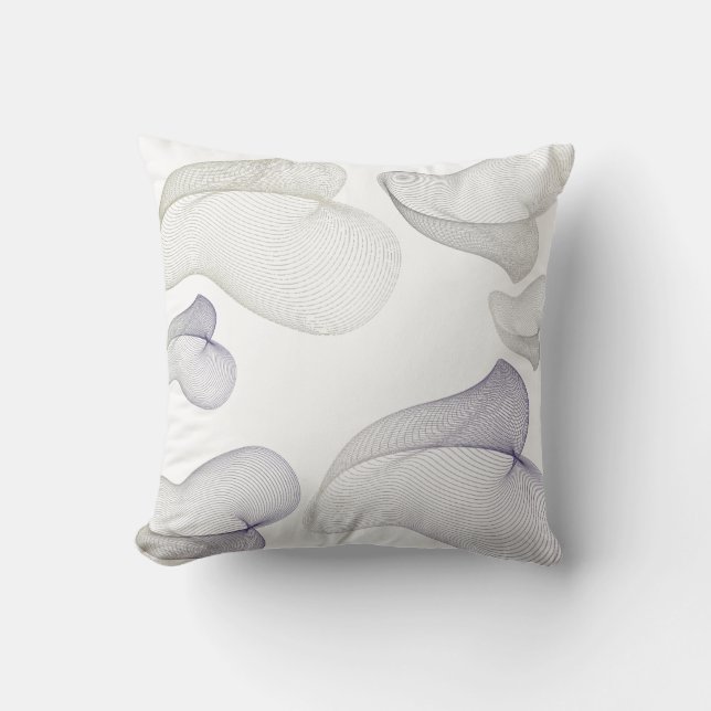 Fluid Motion Coussin d'art Abstrait (Recto)