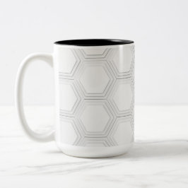 Fluid Symmetry: Erforschung abstrakter Designs im  Zweifarbige Tasse