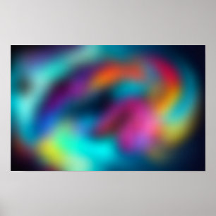 Fluide Bewegung und Energie Poster