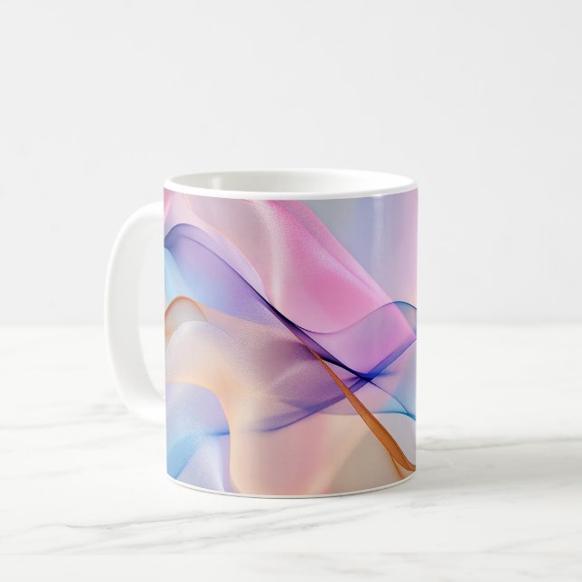 Fluide Harmonie in Bewegung Kaffeetasse (Vorderseite Links)