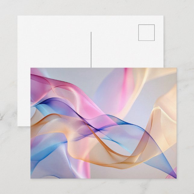 Fluide Harmonie in Bewegung Postkarte (Vorne/Hinten)