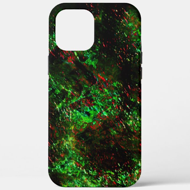 Fluktuation von dunklen Flecken auf leuchtend grün Case-Mate iPhone Hülle (Rückseite)