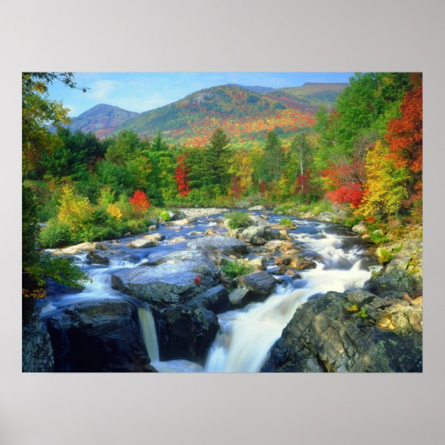 Flume Falls |  Adirondack-Gebirge Poster (Vorne)