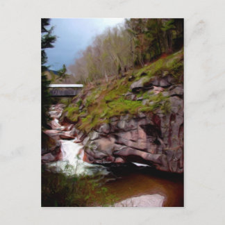 Flumes, Franken Notch, NH Postkarte
