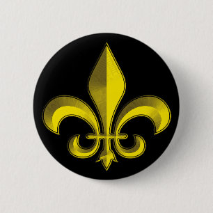 Fluor de Art Bevel Gold Fresco Button
