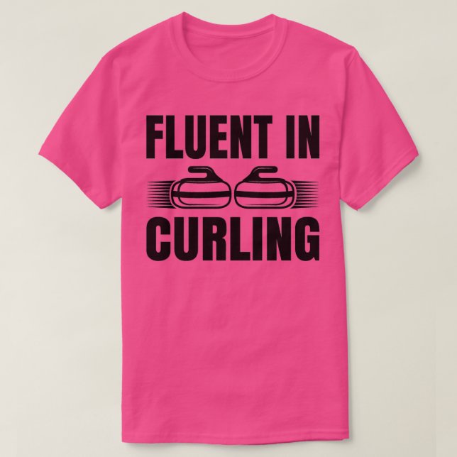 Fluor in Curling 5 T-Shirt (Design vorne)
