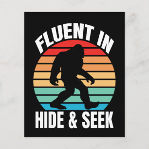 Fluor in Hide und Seek Funny Bigfoot Flyer