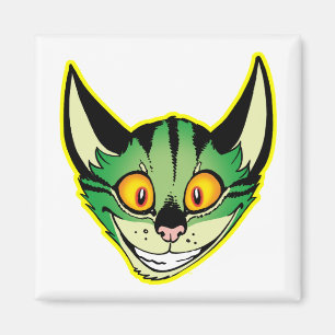 Fluorescent Cartoon Cat Magnet