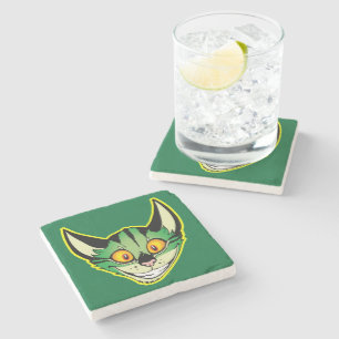 Fluorescent Cartoon Cat Stone Untersetzer