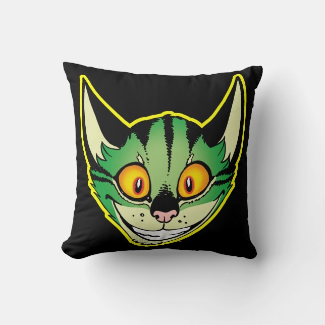Fluorescent Cartoon Kat Kissen Kissen (Vorderseite)