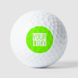 fluorescent green - add your  logo  golfball
