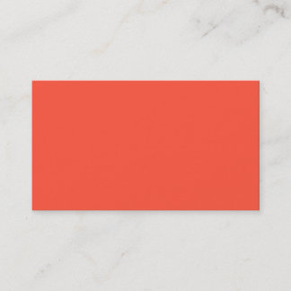 Fluorescent Orange Apricot Neon Coral Personalisie Visitenkarte