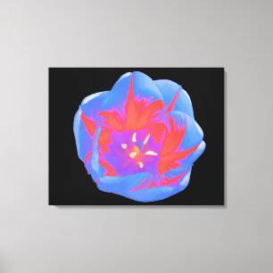 Fluorescent Tulip Canvas Print Leinwanddruck