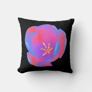 Fluorescent Tulip Pillow Kissen