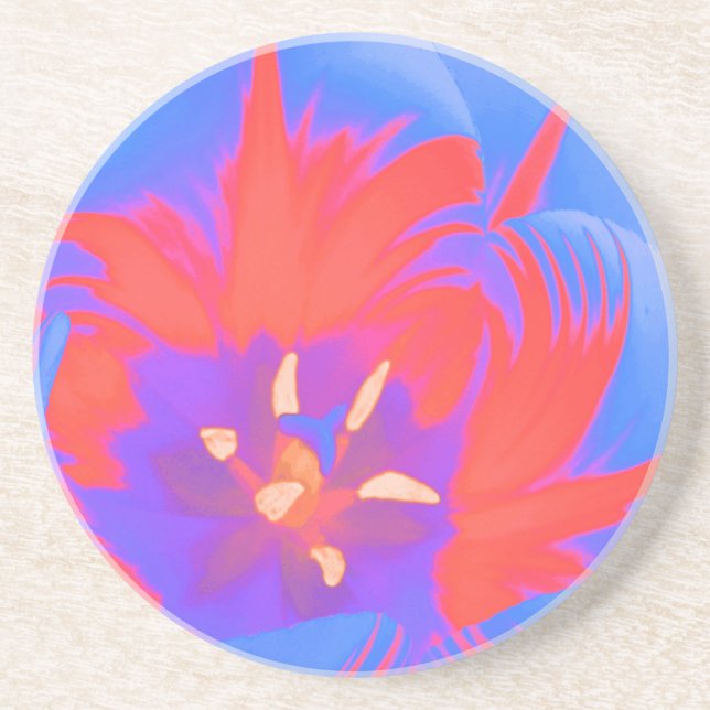 Fluorescent Tulip Untersetzer (Vorne)