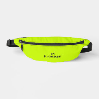 Fluorescent Yellow "I m Fluorescent" Festival Bauchtasche