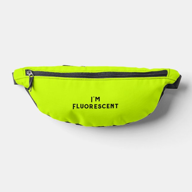 Fluorescent Yellow "I m Fluorescent" Festival Bauchtasche (Ablage )