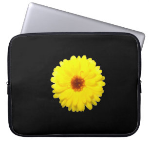Fluorescent Yellow Marigold Laptop Bag Laptopschutzhülle