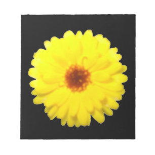 Fluorescent Yellow Marigold Notepad Notizblock
