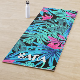 Fluoreszenz perfekte Palm Blätter Yoga matte