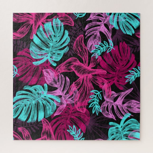 Fluoreszenz-tropische Blätter (Vertikal)