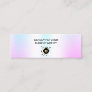 Fluoreszenzelegante Holographic Mini Business Card Visitenkarte