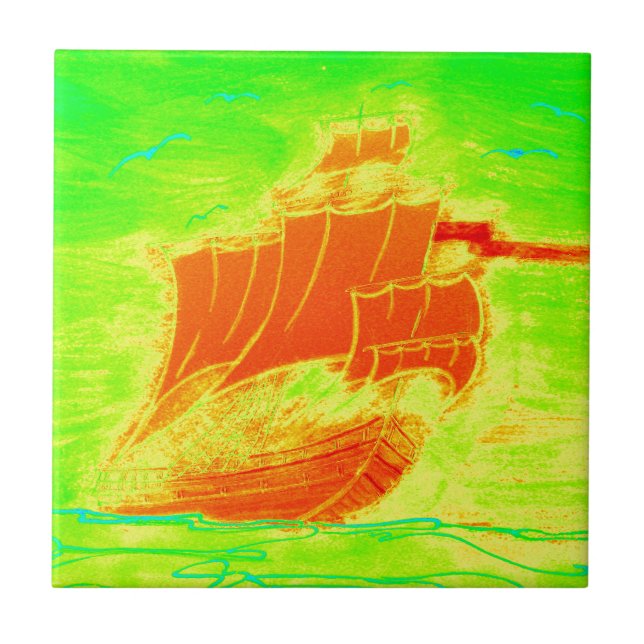 Fluoreszenzsegler Fliese (Vorderseite)